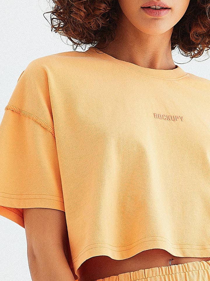 Crop T-Shirt für Damen Lara for wholesale by Rockupy