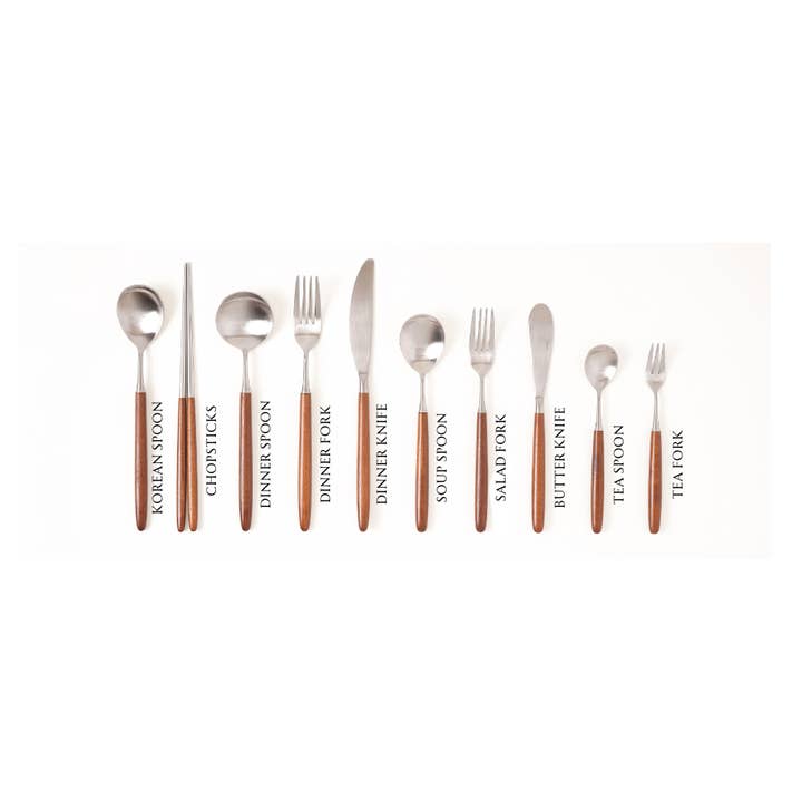 Korea Table - Wholesale Assorted Cutlery Set - Honey Maple Cutlery25