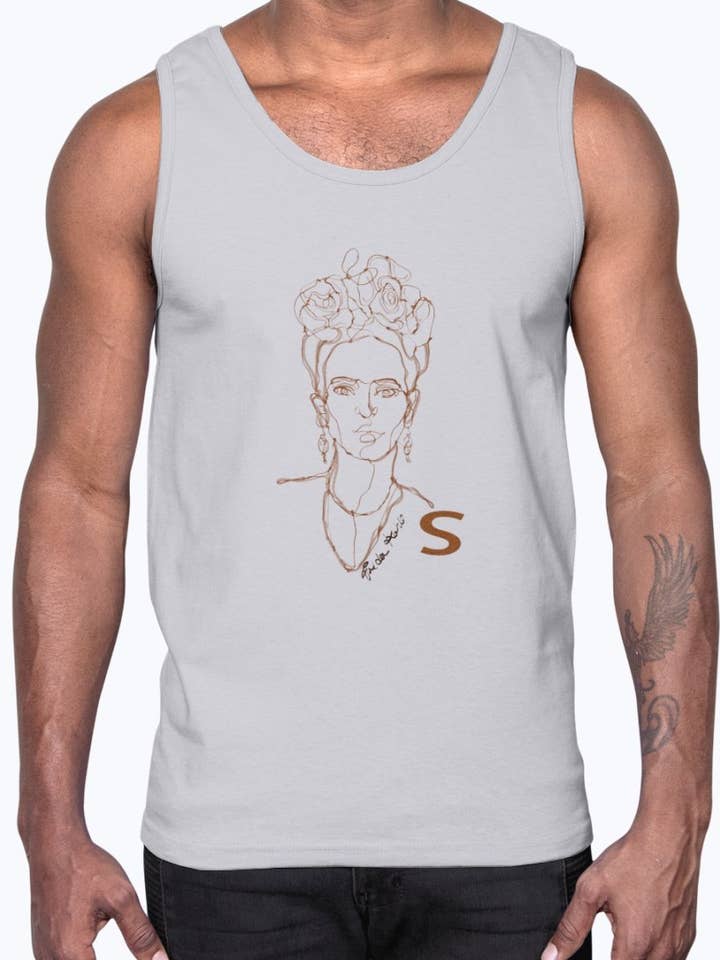 Frida Kahlo- Concept Art- Katoenen tank voor wholesale door tshirt unlimited