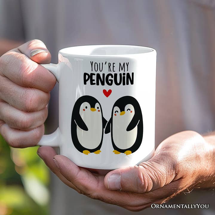 OrnamentallyYou – wholesale Coffee mug – You're my Penguin Mug for Couple, Mate for Life2