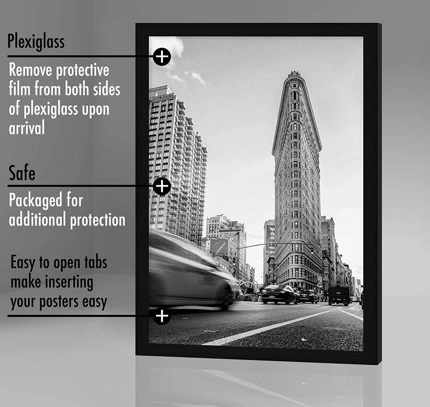 Americanflat - Wholesale Picture Frame - Americanflat Poster Frame with Wide Molding235