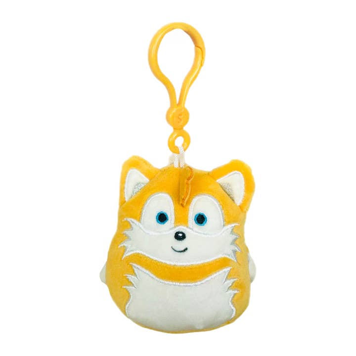 Squishmallow Sega 3.5" Plush Clip Sonic TAILS for wholesale by Authentic Street Signs