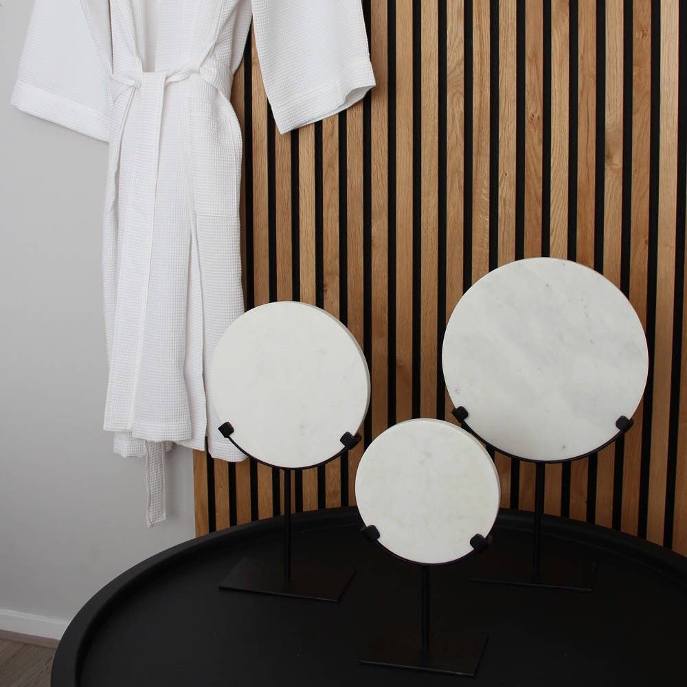 EARTHWARE – wholesale Dekorativt bordsobjekt – Marmorplatta på stativ Belle L1