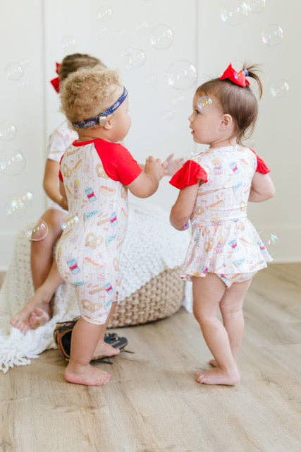 Sweet Bay Clothing – wholesale Bodysuit (non-footed) – Baby – Baseball Snacks Bodysuit Twirl5