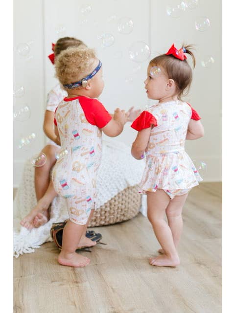 Sweet Bay Clothing - Wholesale Bodysuit (Non-Footed) - Baby - Baseball Snacks Bodysuit Twirl5