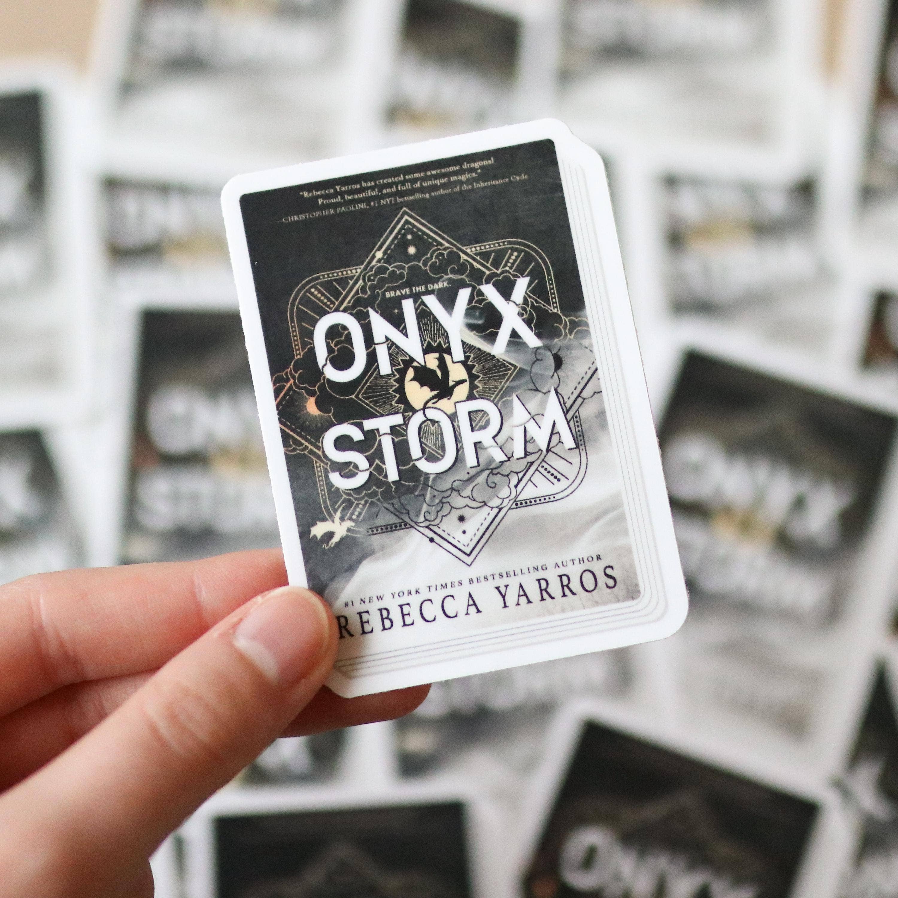 The Sticker Shop - Wholesale Sticker - Onyx Storm Book Sticker - Waterproof Laptop Decal0