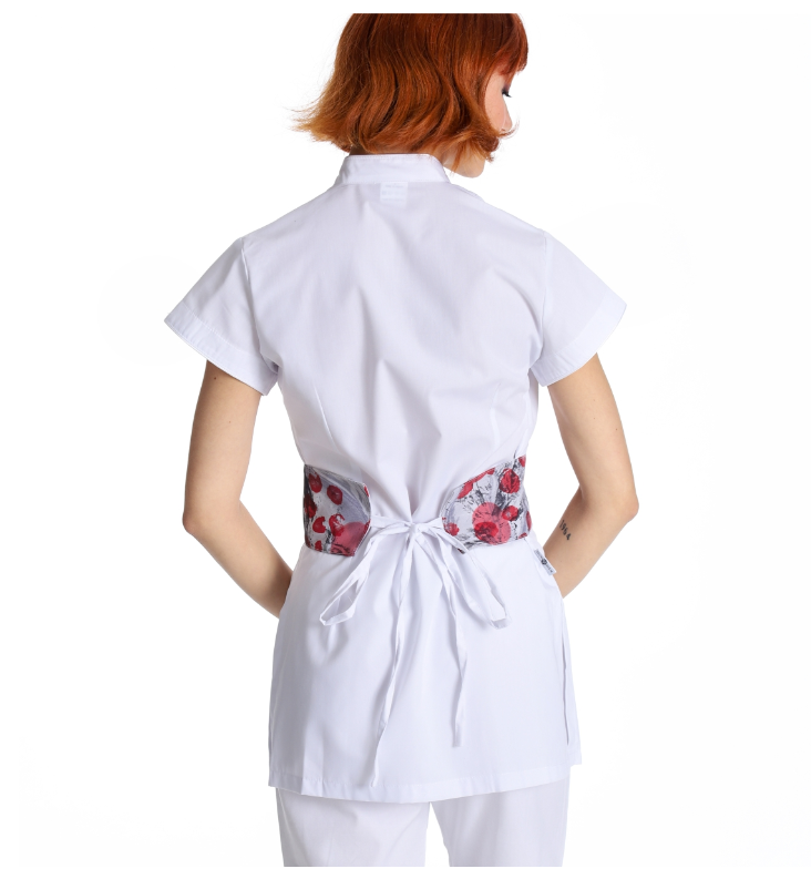 West Rose abbigliamento professionale - Wholesale Apron - JASMINE FANTASY WHITE WORK KIMONO1