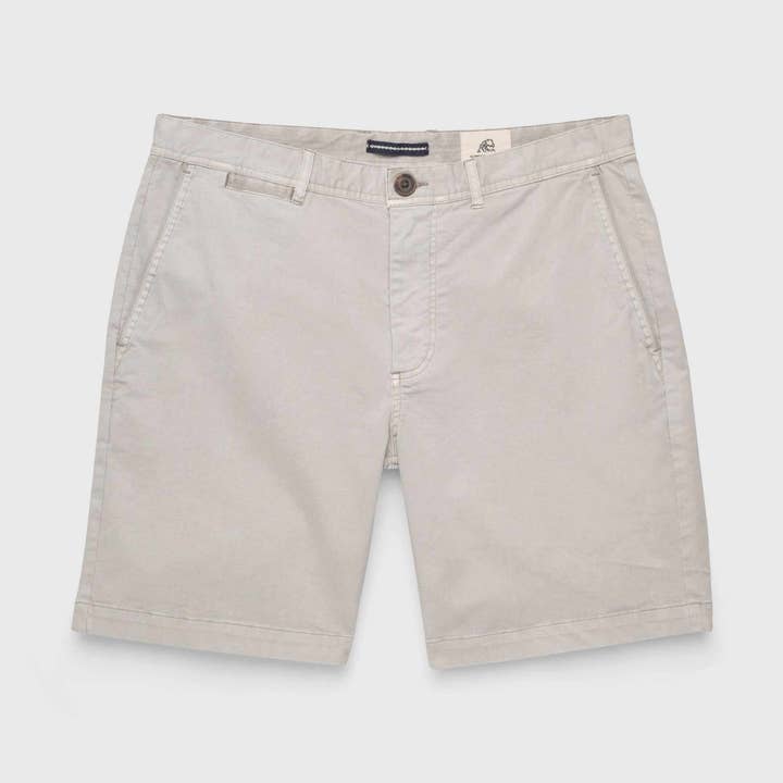 Andrew 7.5" Stretch Twill Short - Stone for wholesale by SURFSIDESUPPLY