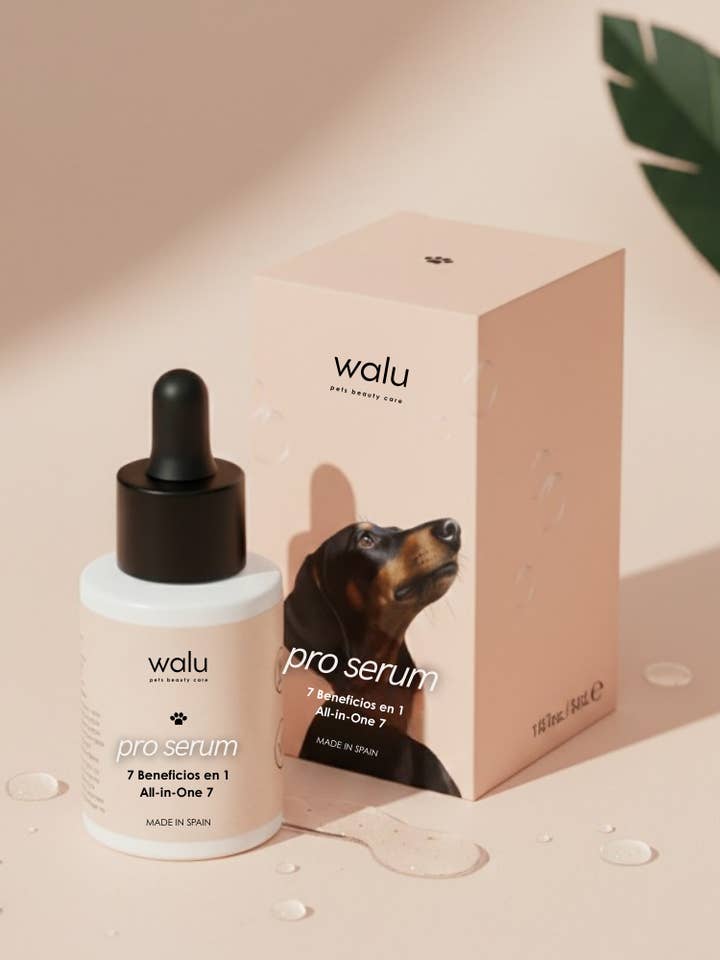 Serum nutritivo y reparador para pelaje de perros - Pro Serum para venta al por mayor de Walu Pets