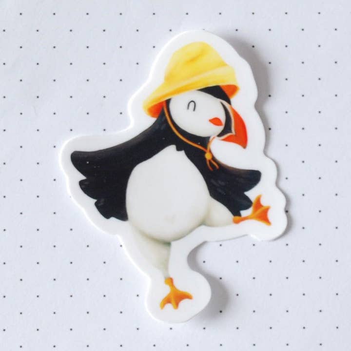 Puffin Vogel Vinyl Sticker voor wholesale door Hop & Flop