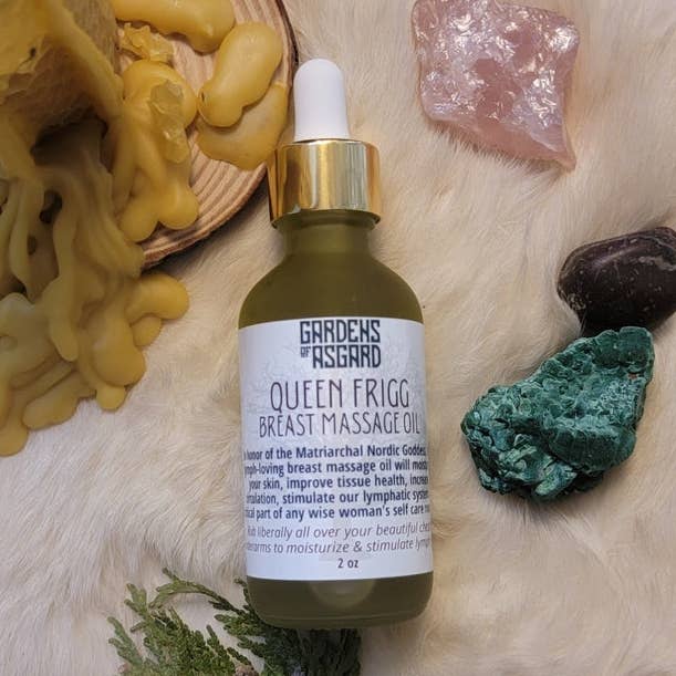 QUEEN FRIGG :: Breast Massage Oil for wholesale by Gardens of Asgard