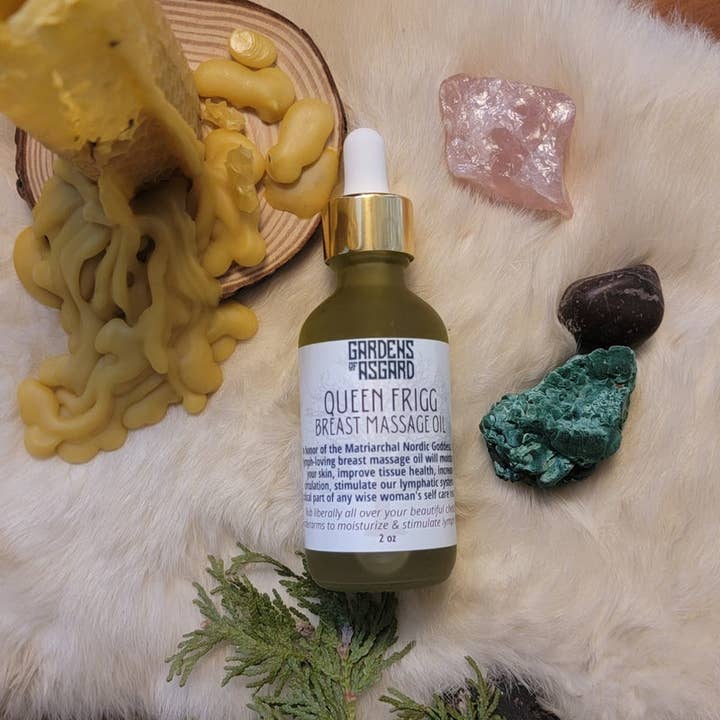 QUEEN FRIGG :: Breast Massage Oil for wholesale by Gardens of Asgard