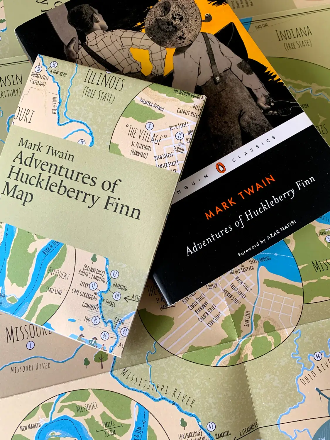 SCB - Wholesale Poster - Mark Twain: Adventures of Huckleberry Finn Map2