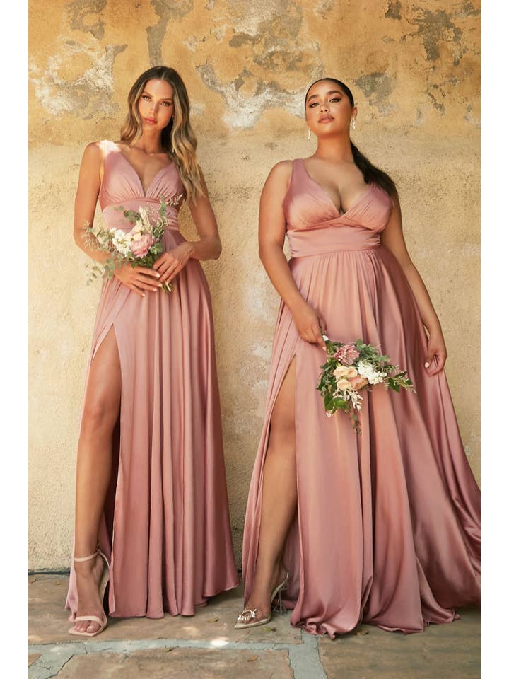 Tux-USA® - Wholesale Gown - Women's - Sofr Satin A-Line Dress - 33