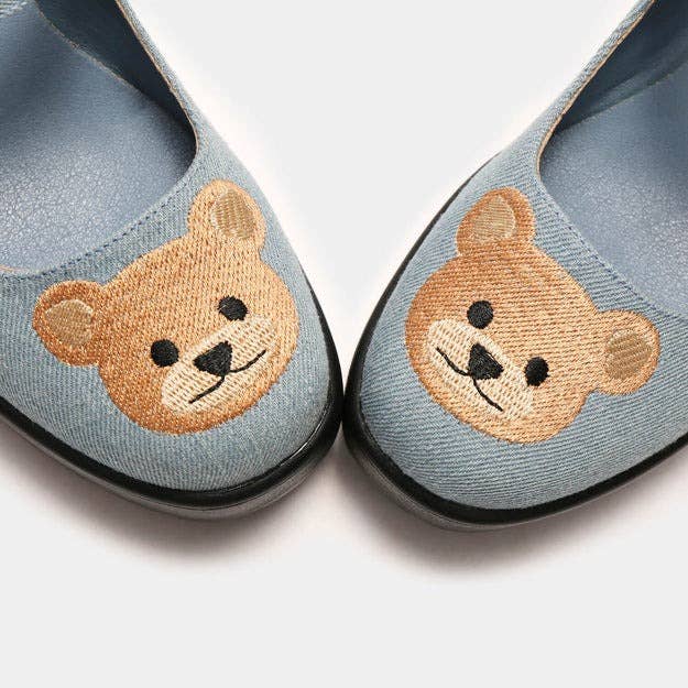 Blue Tira Mary Janes 'Yogi Bear Edition' for wholesale on Faire3
