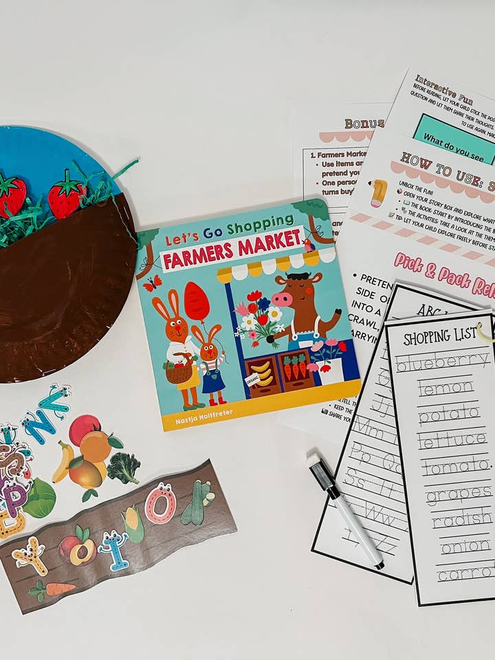 Farmers Market Story Box | Ages 3–5 for wholesale by Story Boxes