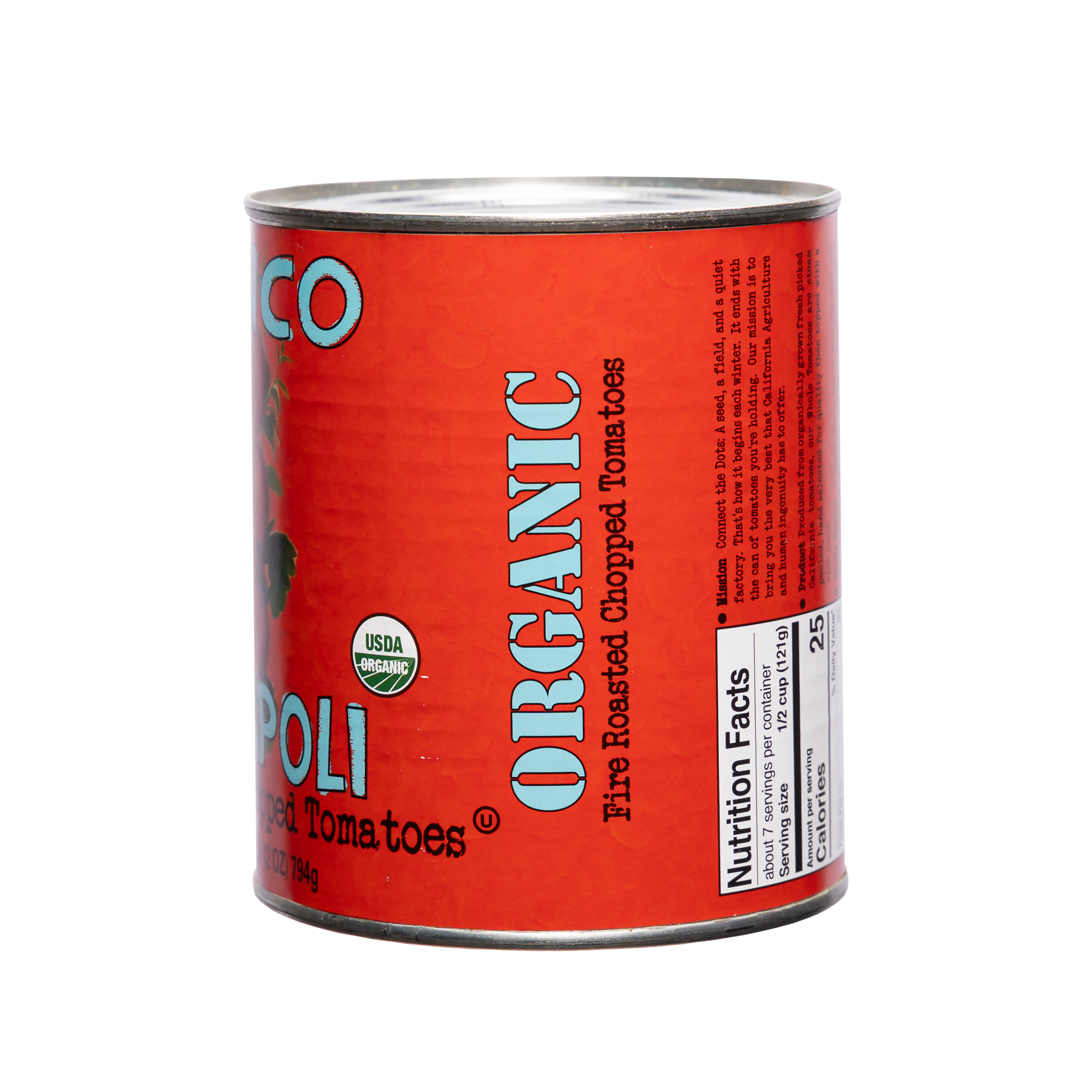 Bianco Dinapoli - Wholesale Canned vegetables - Bianco DiNapoli 28oz Organic Fire Roasted Chopped tom (6 ct)1