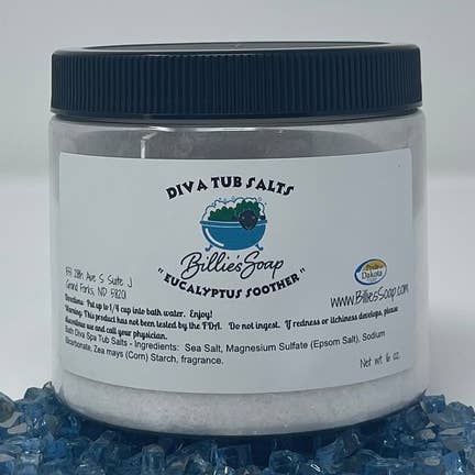 Bath Diva Tub Salts - Eucalyptus Soother for wholesale by Billie's Soap