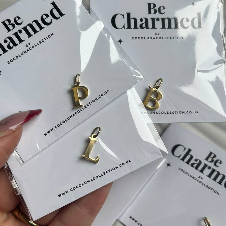 Coco Luna Collection - Wholesale Individual charm/pendant - Letter Charms E | Charms4