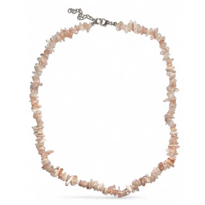 Sonnenstein Halskette Indien A (Barockperlen) - 45-50 cm für den Großhandel von La Boîte à Cailloux