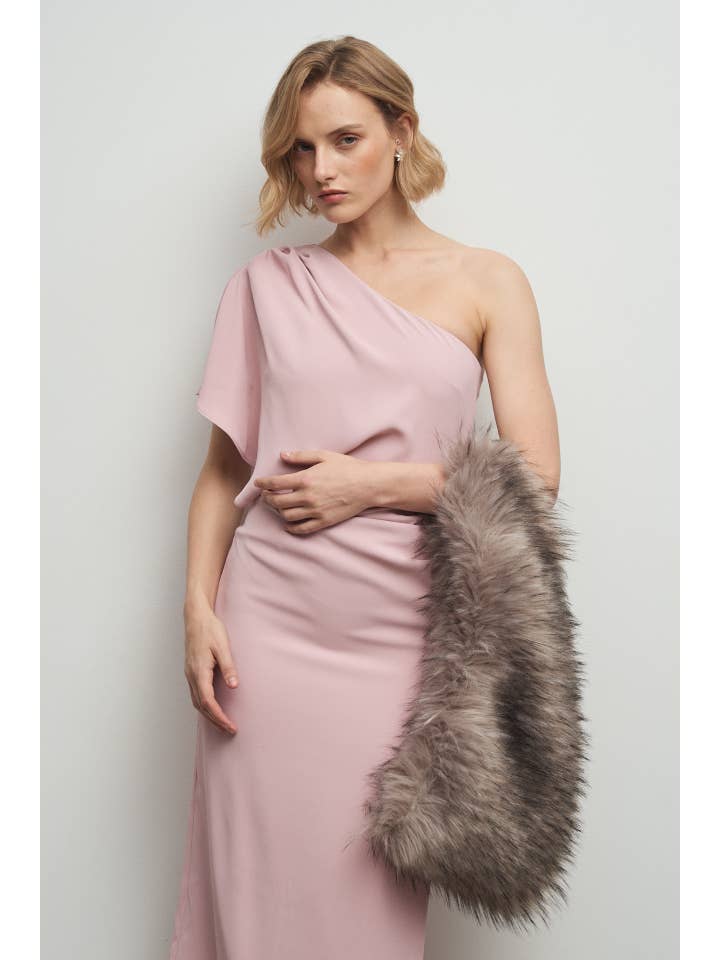 Bruna - Wholesale Fur/Faux Fur Coat - Women's - Leah Gray Stole · Lady B ·4