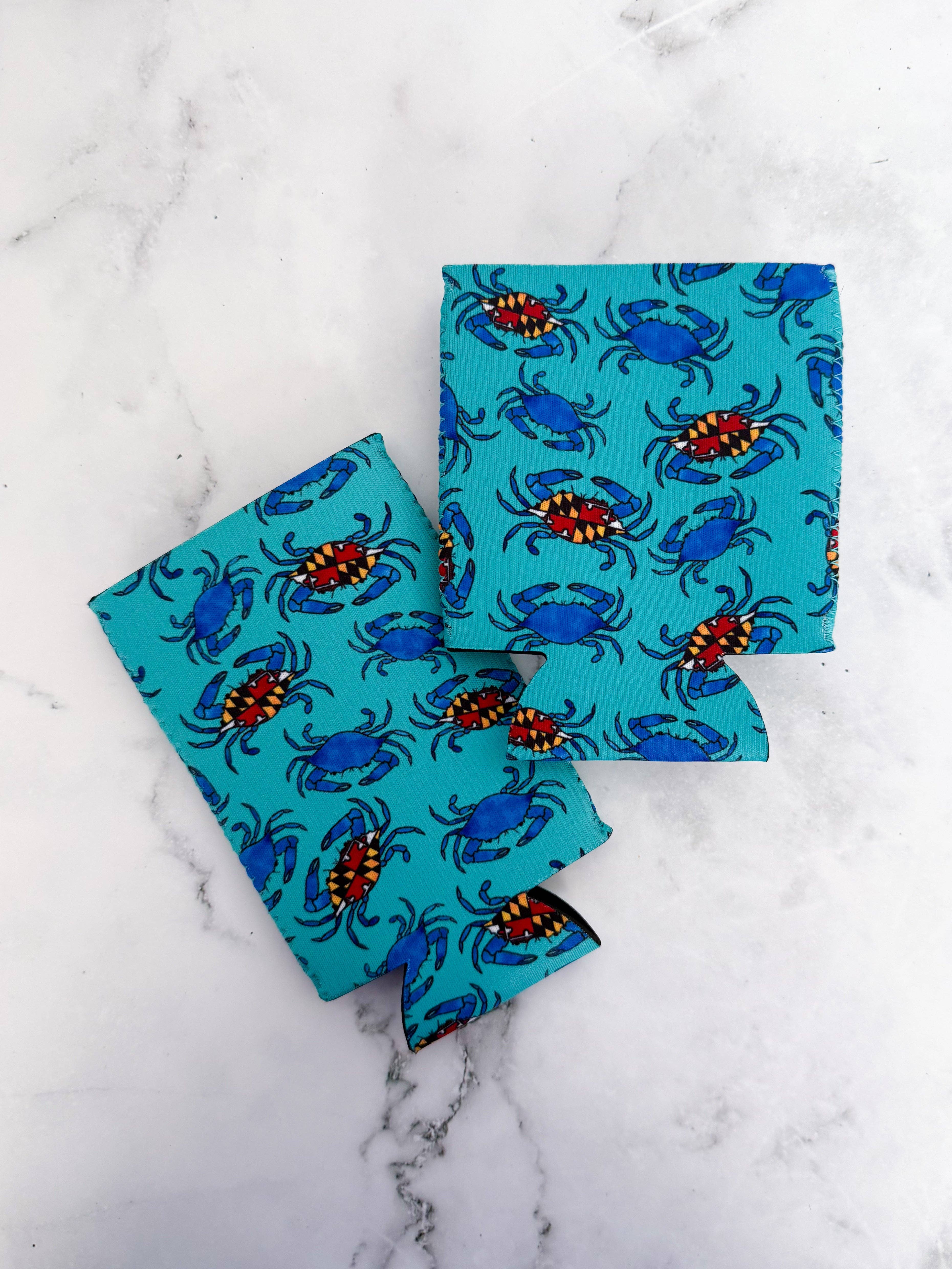 Jami Creates - Wholesale Drink Huggers & Koozies - Maryland Blue Crab Skinny Can Cooler Koozie4