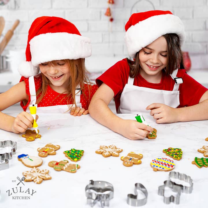 Zulay Kitchen - Wholesale Biscuit cutter - Metal Christmas Cookie Cutters (14-Pieces)2