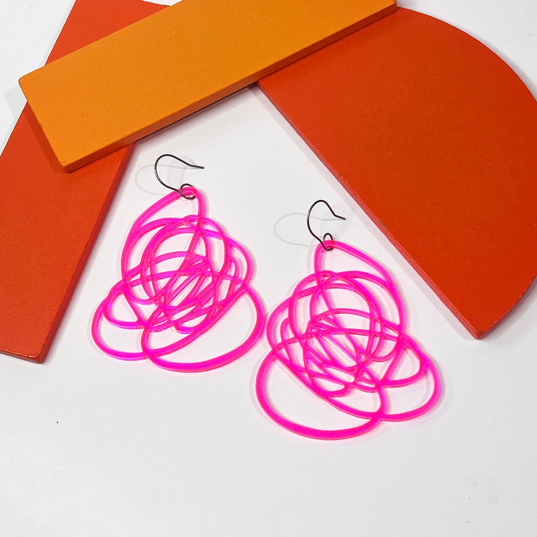 Audacious Studio - Wholesale Dangle Earrings - Scribbled Doodle Earrings15