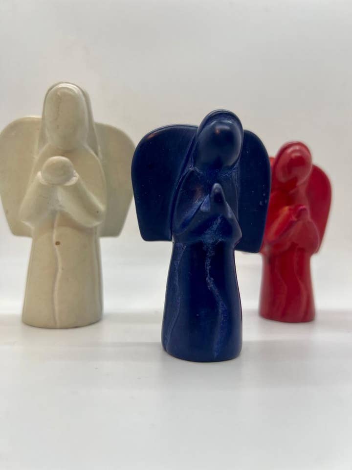 Hand-Carved Angel from East Africa for wholesale by Her Best Foot Forward