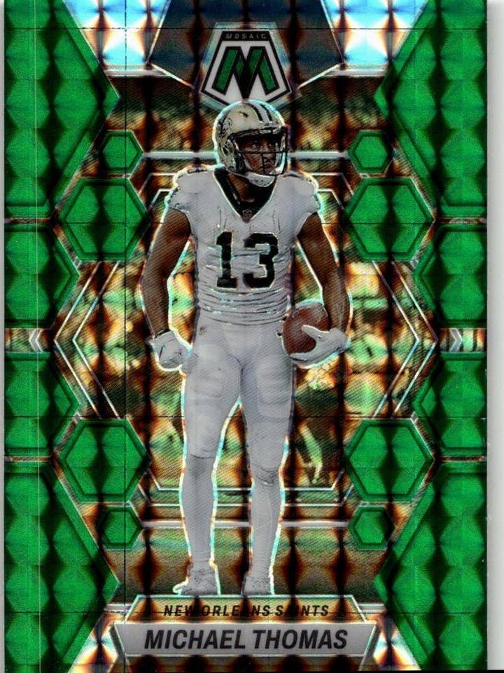 2023 Panini Mosaico Futebol #171 Michael Thomas Mosaico Verde por atacado de Chronic Cards
