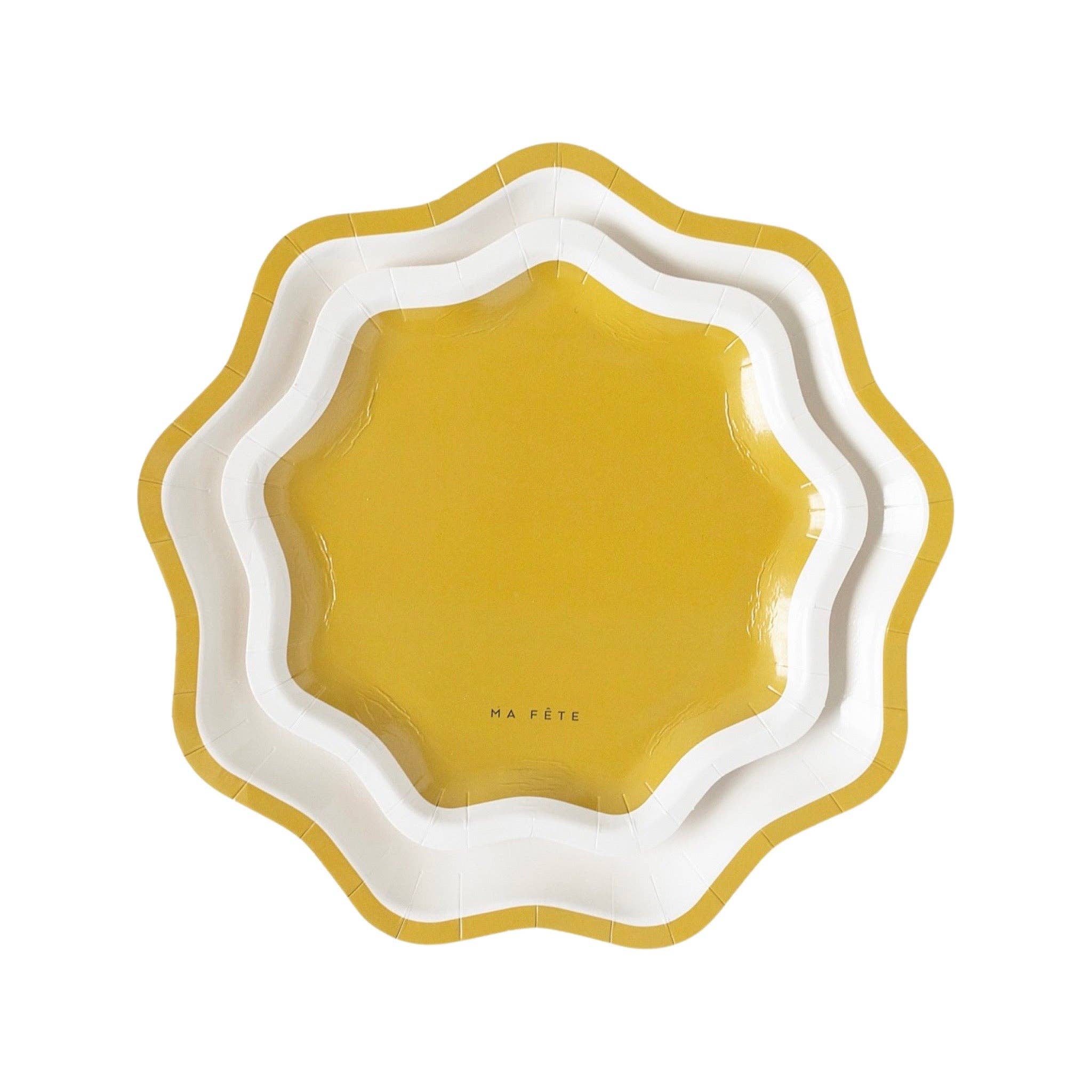 Naomi's Happy Place Shop - Wholesale Disposable Plate - Signature Dinner Plate, Mustard (4)2