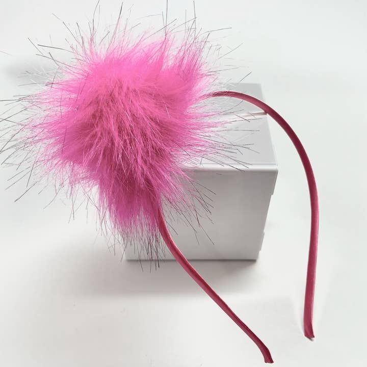 Single Pom Pom Headbands for wholesale by Mikayla's Creations