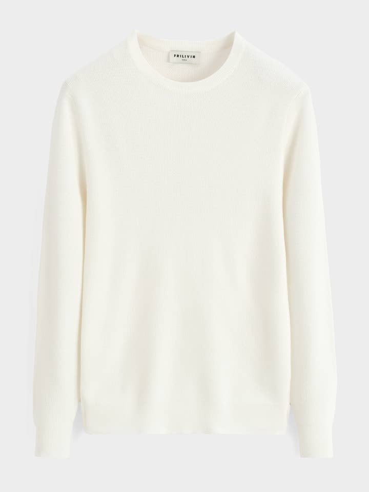 M684-15 Rundhalset trøje – Elegant enkelhed for engroshandel hos Frilivin