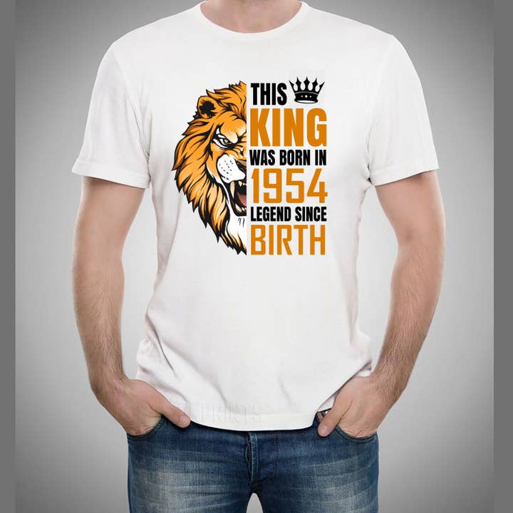 LA Shirt Company - Wholesale T-Shirt (Graphic) - Men's - The King Was Born (Choose your Year 1951 to 1960) Men's Tee3