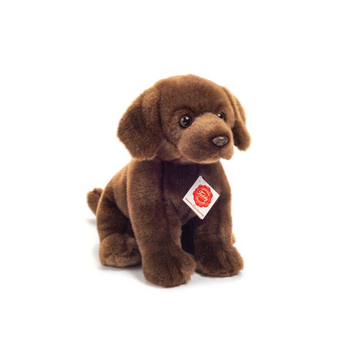 Teddy Hermann – Großhandel Kuschel-/Plüschtier – Kind & Baby – Labrador sitzend dunkelbraun 25 cm - Plüschtier - Stofftier
