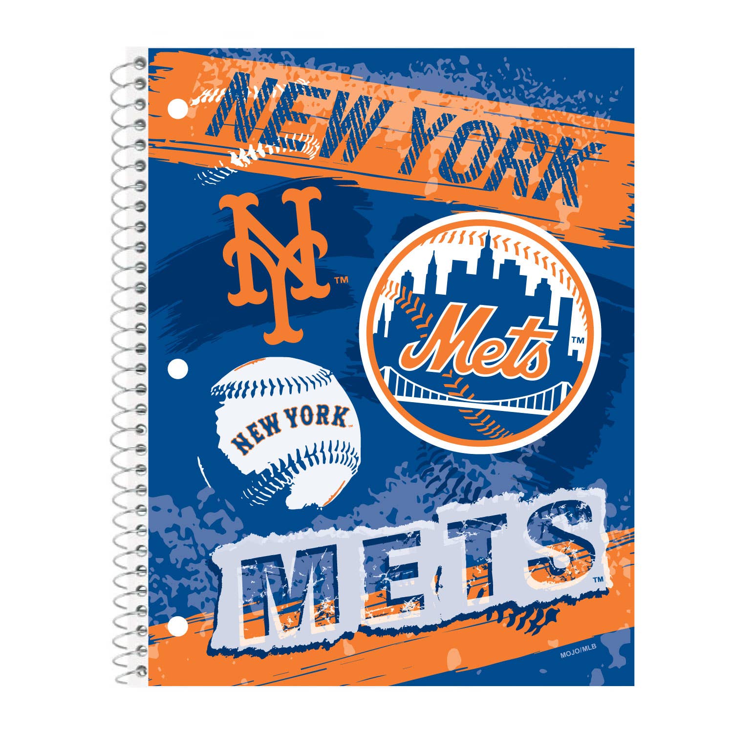 Mojo Licensing - Wholesale Notebook - MLB New York Mets Spiral Notebook0