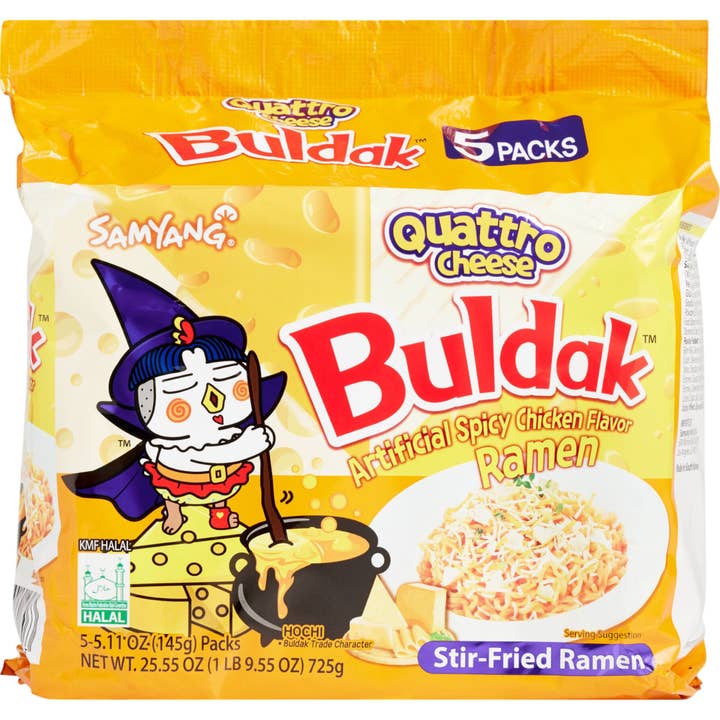 Samyang Quattro Cheese Ramen for wholesale by Cow Crack Wholesale