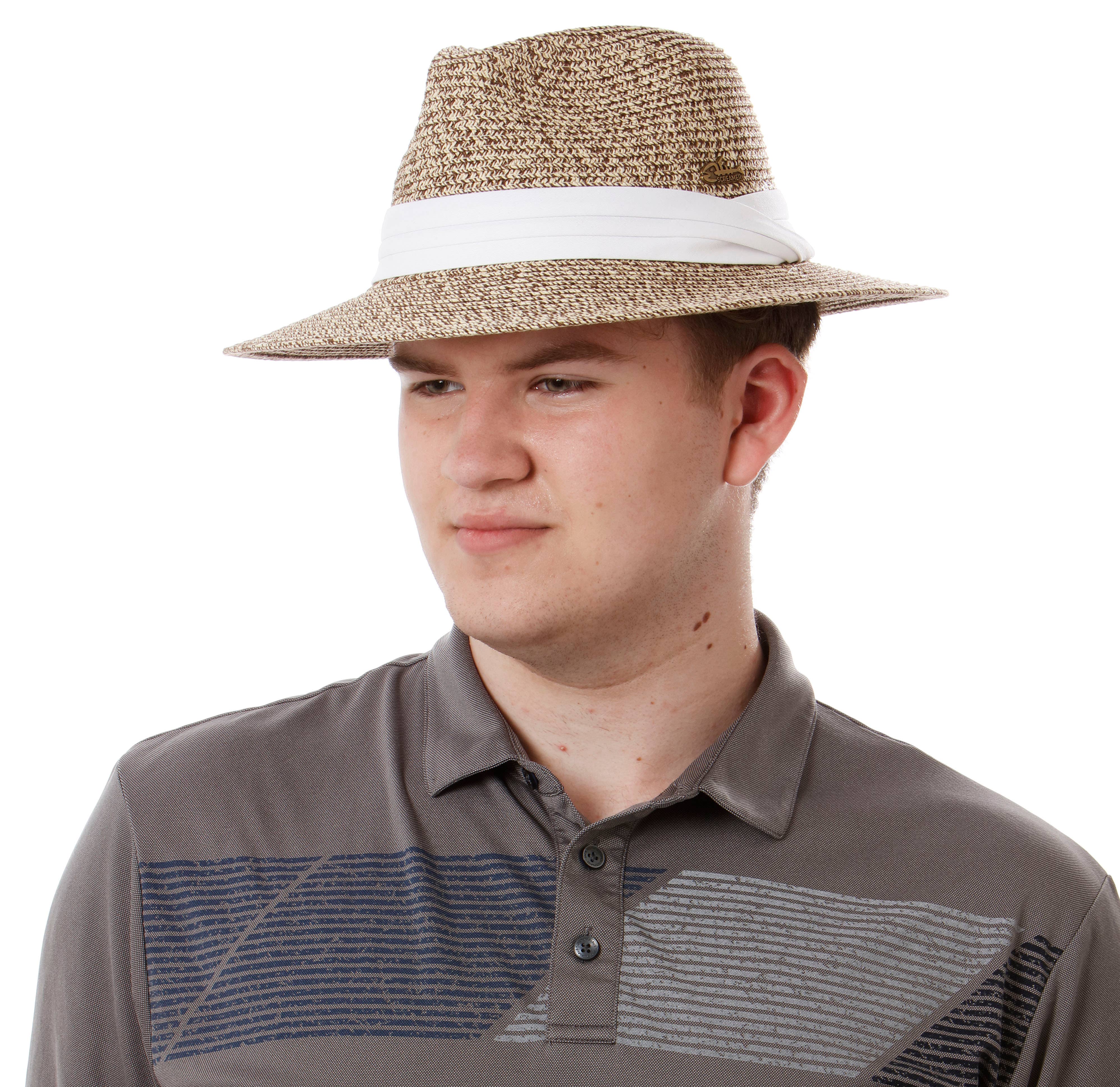 Screamer – Engroshandel Stråhat – til kvinder – Kirby Dame Panama Solhat i Sort og Tan2