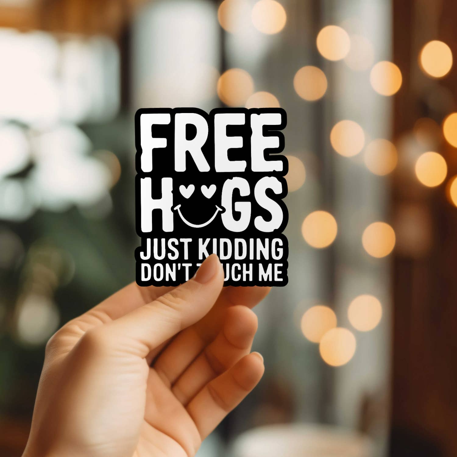 Mystical Monkey Toes - Vendita all'ingrosso Adesivo - Adesivo in Vinile Divertente "Don't Hug Me"