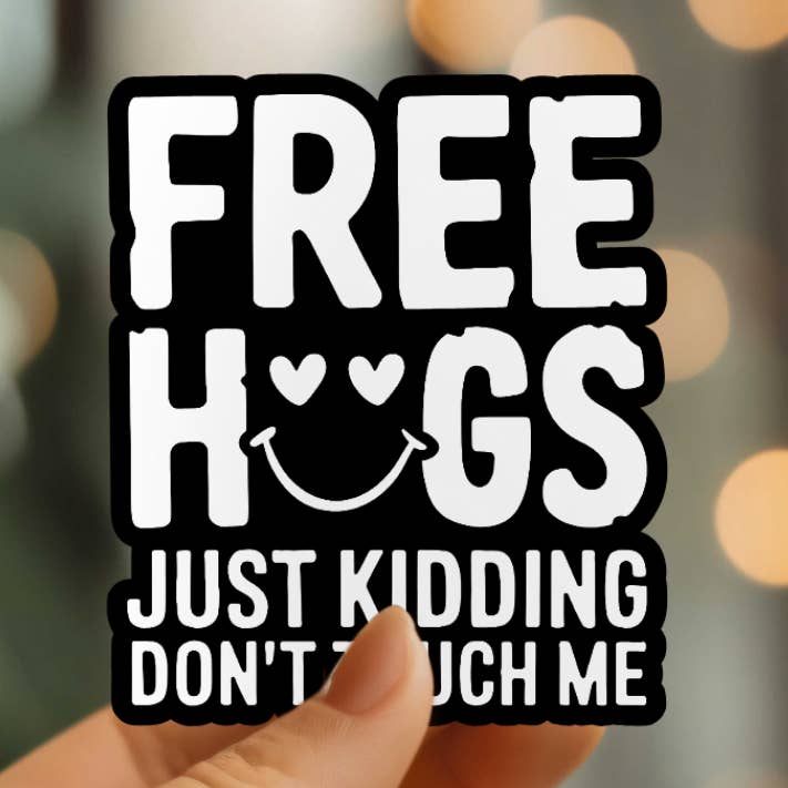 Mystical Monkey Toes - Vendita all'ingrosso Adesivo - Adesivo in Vinile Divertente "Don't Hug Me"0
