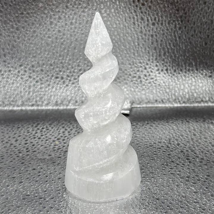 SELENITE SPIRALS FROM MOROCCO for wholesale by Metaphysical & Healing Crystals