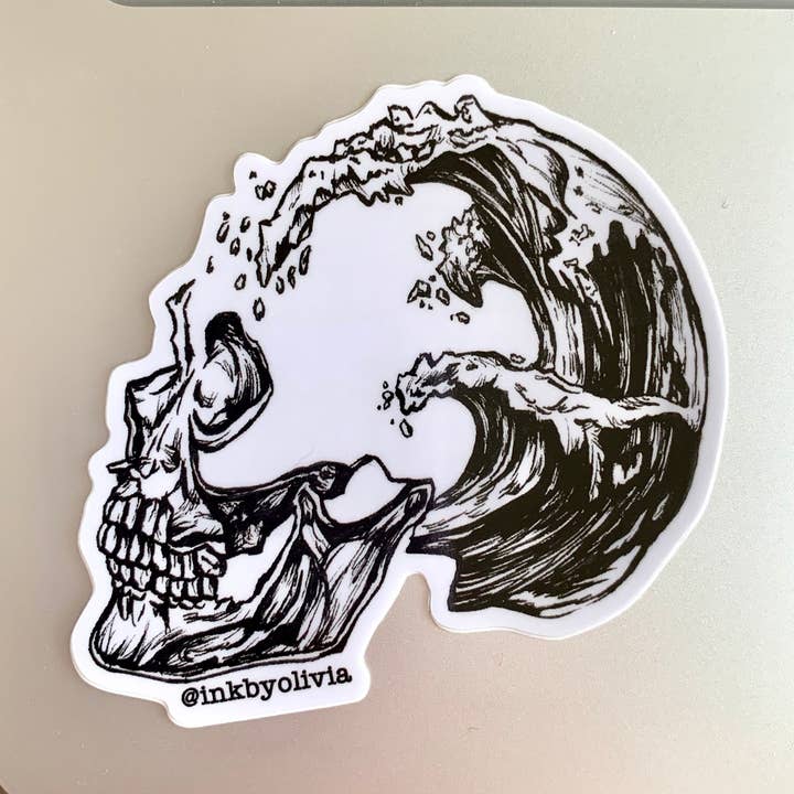 Calavera de ola para venta al por mayor de Ink By Olivia