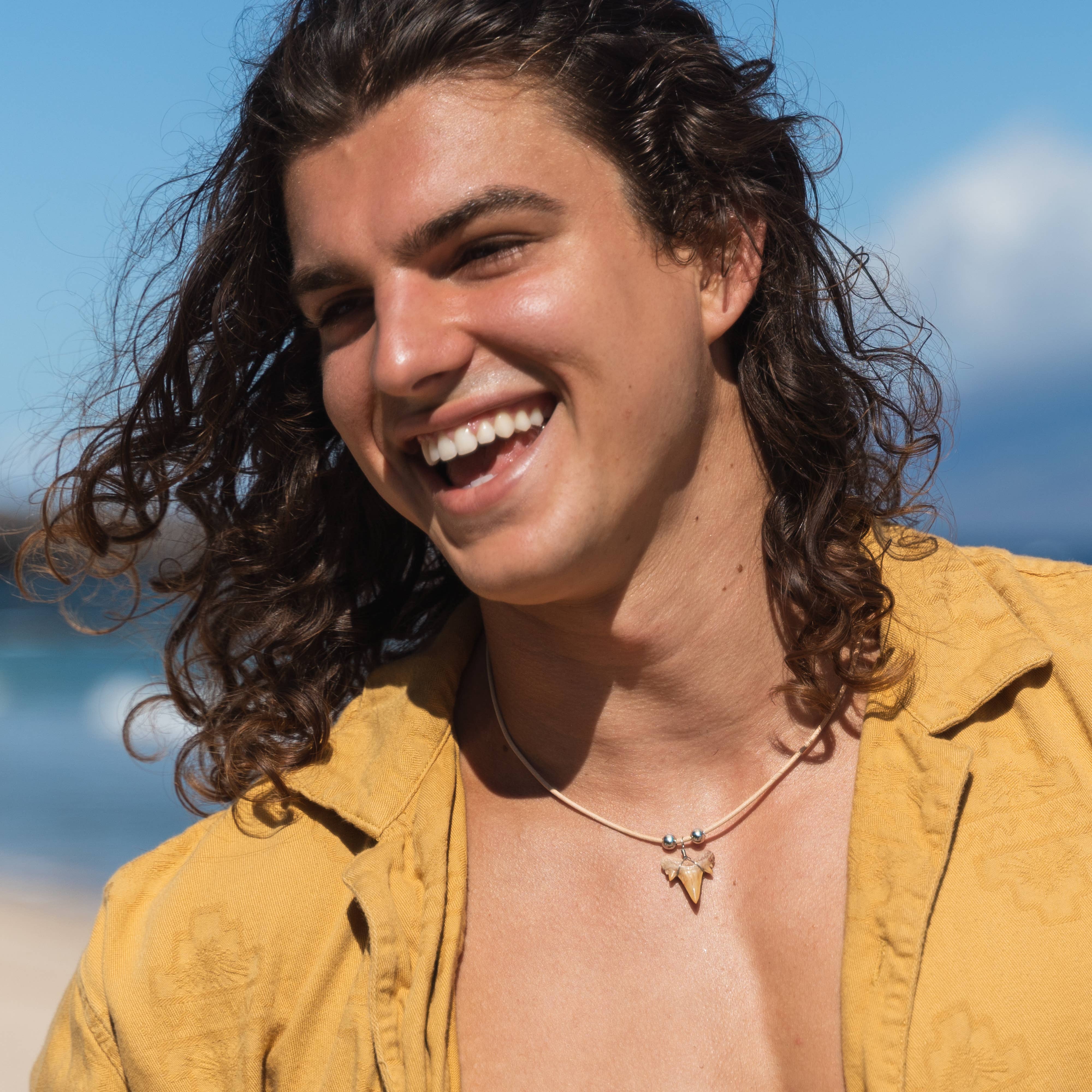 Natalia - Wholesale Pendant/Charm Necklace - Shark Tooth Necklace - Fossil Sharks Teeth with Leather Cord22