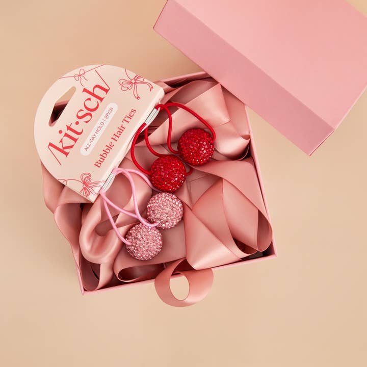 KITSCH - Wholesale Hair Tie - Holiday Bubble Hair Ties 2pc Set5