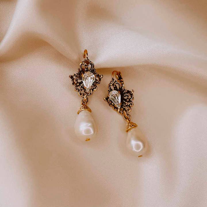 Ortica - Venta al por mayor Pendientes colgantes - Los pendientes Perla Cortona (edición That's Amore)