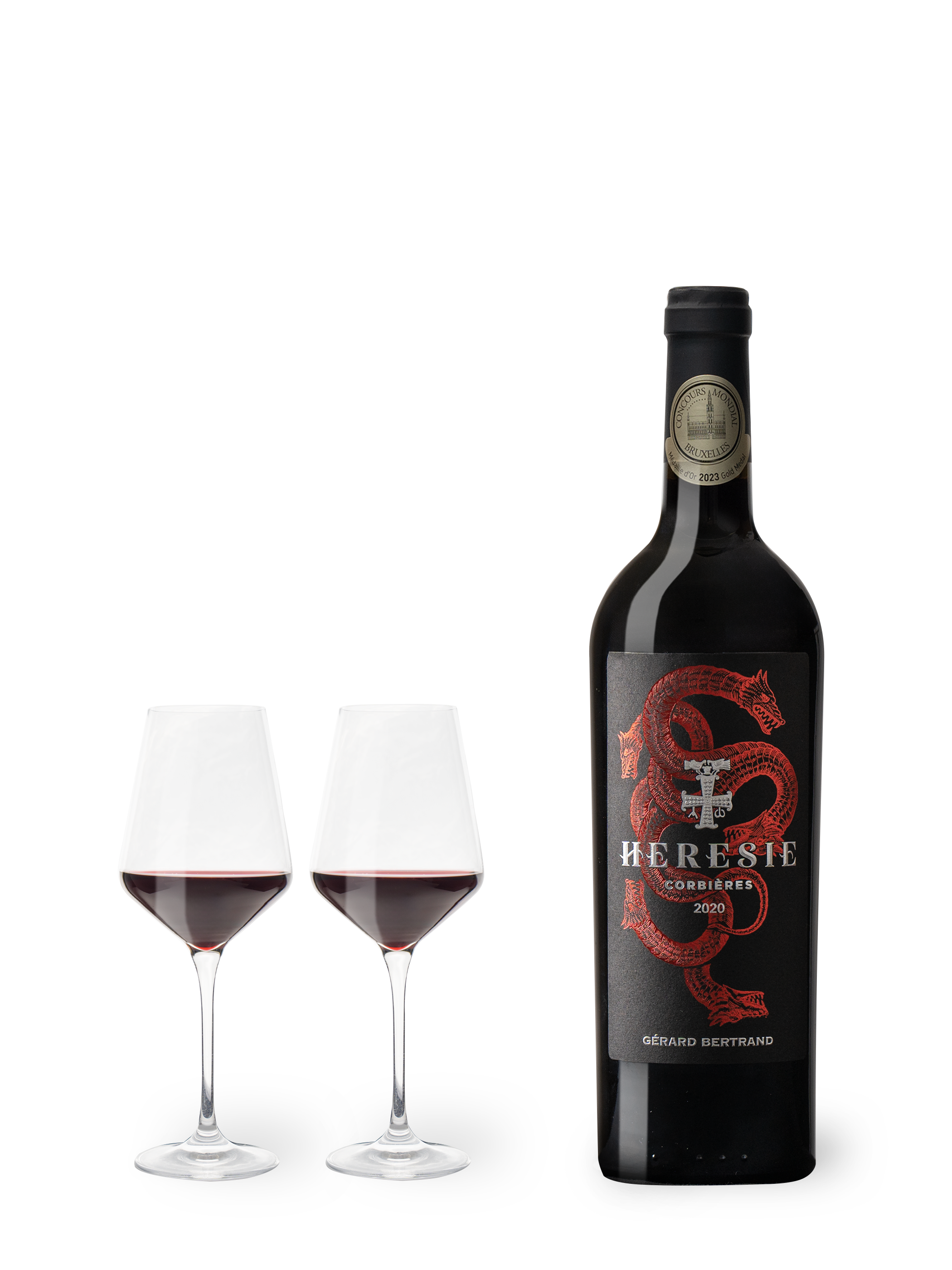 Gérard Bertrand – Vinho tinto por atacado – Vinho tinto Héresia Corbières 2021 75 cl2