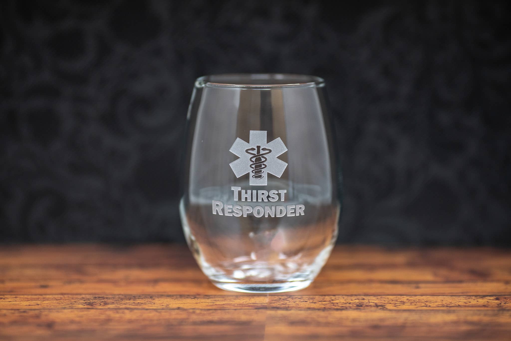 Gifts of Glass & Wear - Wholesale Drinking Glass/Cup - Thirst Responder First Responder Medical Star of Life Etched0