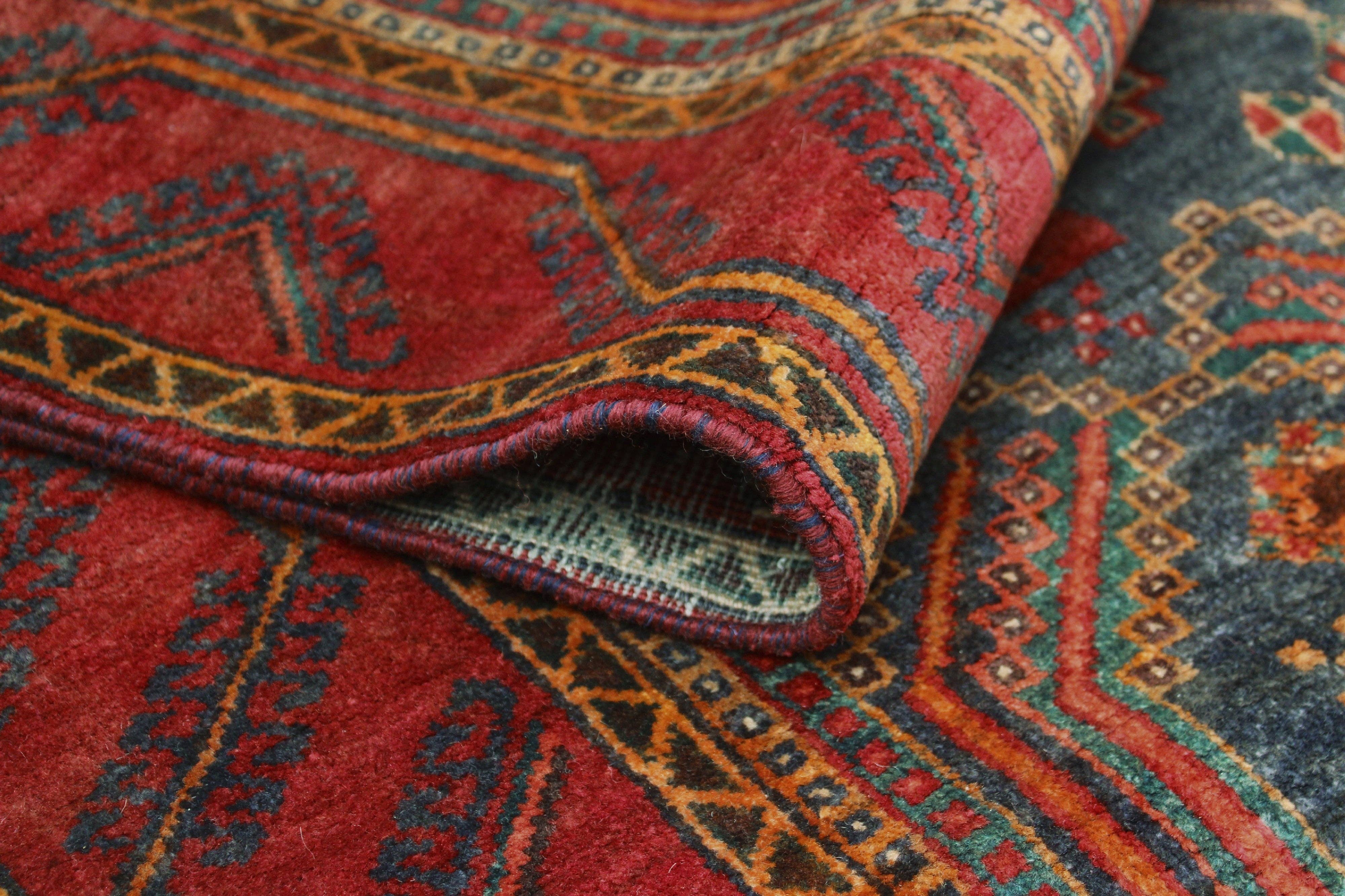 Noori Rug - Wholesale Area rug - Fine VTG Maryanne Navy/Red Rug, 3'6" x 6'11"4