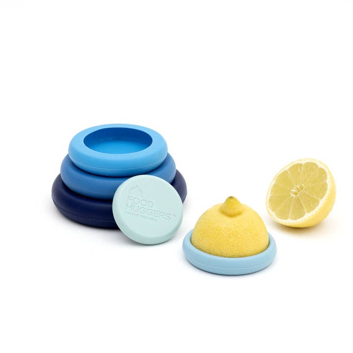 Food Huggers set om 5 i isblått för wholesale av Eco warehouse