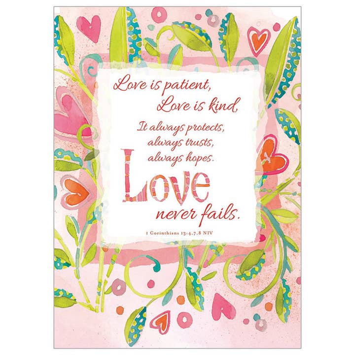 Greatest Love Heart Vines - Faith Anniversary Card for wholesale by Legacy